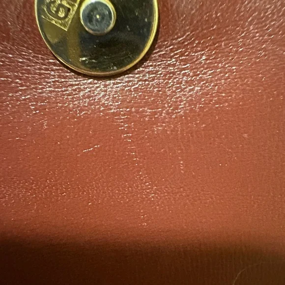 Cartier Burgundy Crossbody Bag with Gold Accents - Picture 10 of 11